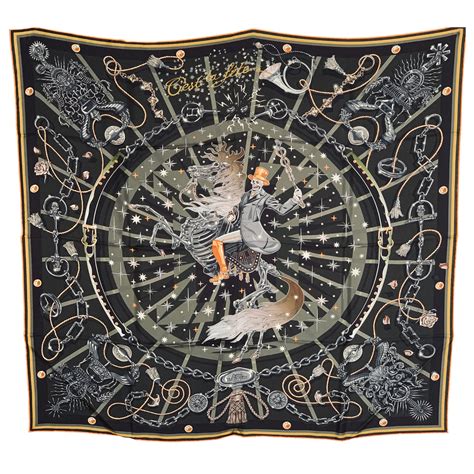 c est la fete hermes scarf|C'est la Fete double face scarf 90 .